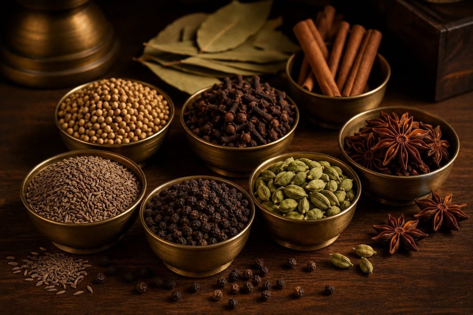प्रीमियम संपूर्ण मसाले